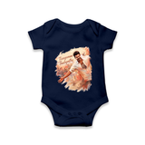 Thangamae Thalapathy Artistic Baby Romper - NAVY BLUE - New Born (Chest 14")