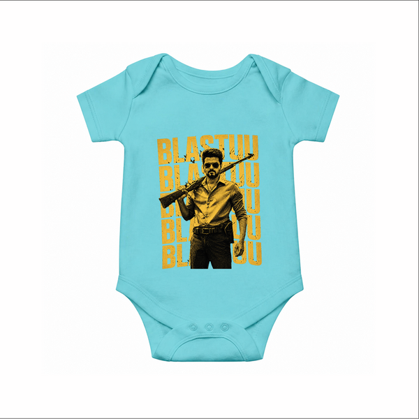 Blastuu Mass Edition Baby Romper - Arctic Blue - New Born (Chest 14")