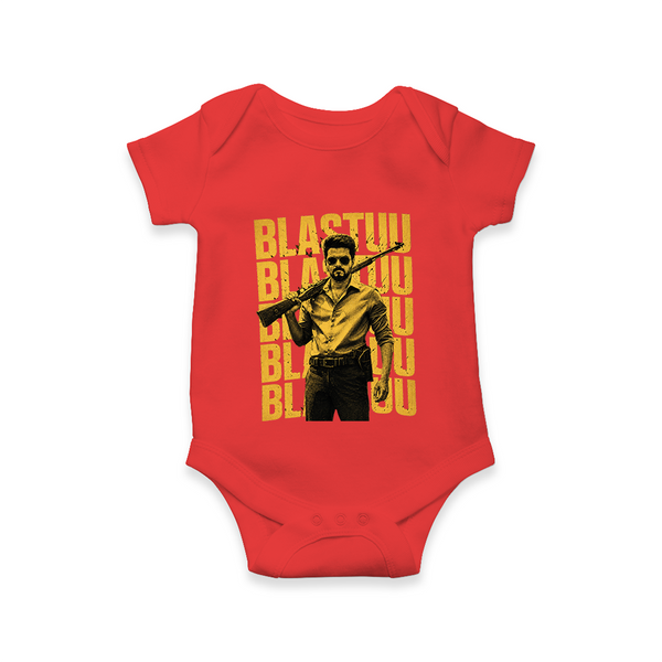 Blastuu Mass Edition Baby Romper - RED - New Born (Chest 14")