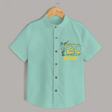 "Excited FOR The T20 World Cup" Personalized Kids Shirt - LIGHT GREEN - 0 - 6 Months Old (Chest 21")