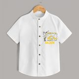"Excited FOR The T20 World Cup" Personalized Kids Shirt - WHITE - 0 - 6 Months Old (Chest 21")