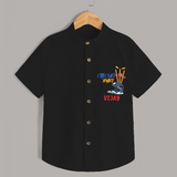 "Cricket Fever" Personalized Kids Shirt - BLACK - 0 - 6 Months Old (Chest 21")