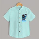 "Chak De India" Personalized Kids Shirt - ARCTIC BLUE - 0 - 6 Months Old (Chest 21")