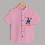 "Jitega Bhai Jitega INDIA Jitega" Personalized Kids Shirt - PINK - 0 - 6 Months Old (Chest 21")