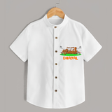 "Let's Play Cricket" Personalized Kids Shirt - WHITE - 0 - 6 Months Old (Chest 21")
