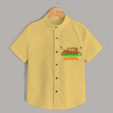 "Let's Play Cricket" Personalized Kids Shirt - YELLOW - 0 - 6 Months Old (Chest 21")