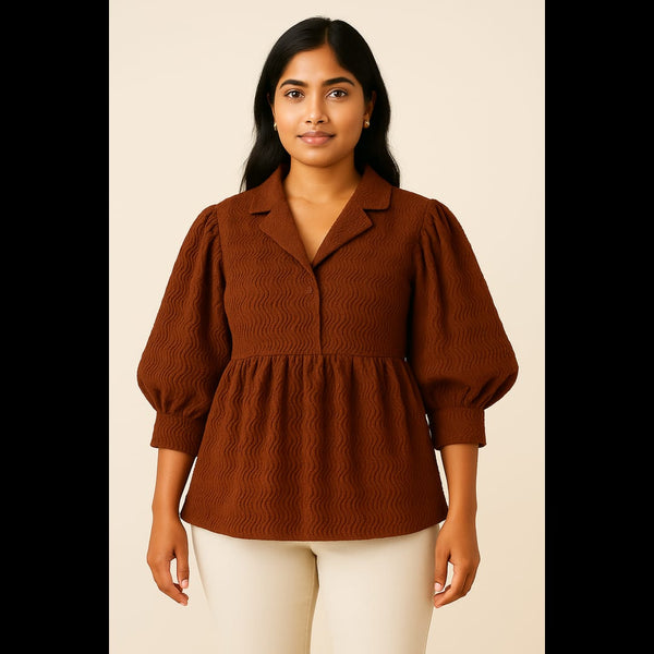 Rustic Bloom Tunic Top