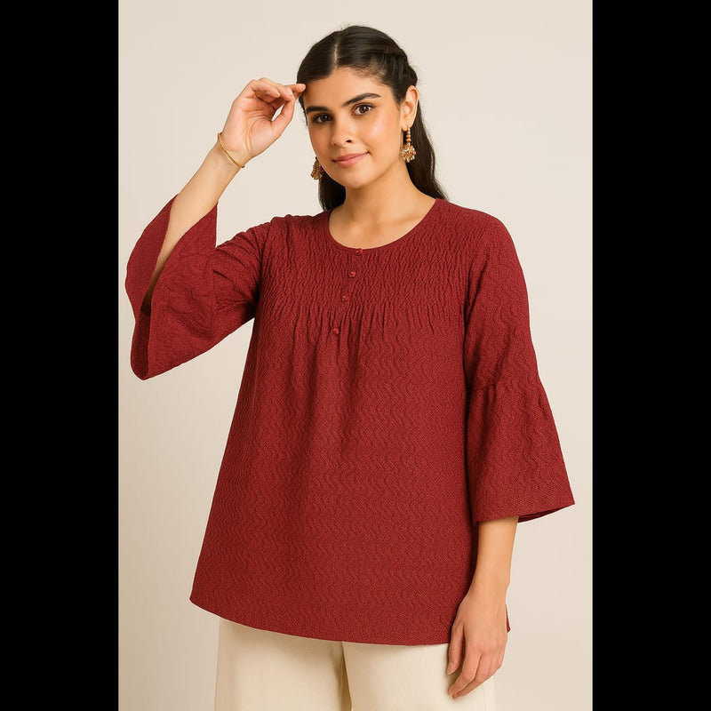 Cherry Flame Tunic Top