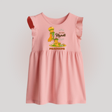 My First Ugadi Ð A New Beginning With Our Customized Baby Frock For Babies With Name - BABY PINK - 0 - 3 Months Old (Chest 17")