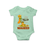 “My First Ugadi Baby Romper (Custom Name)” - MINT GREEN - New Born (Chest 14")