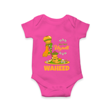 “My First Ugadi Baby Romper (Custom Name)” - HOT PINK - New Born (Chest 14")