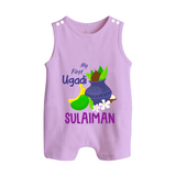 “My First Ugadi – Personalized Baby Romper Suit Collection” - LILAC - 0 - 5 Months Old (Chest 18")