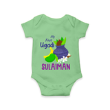 “My First Ugadi – Personalized Baby Romper Collection” - GREEN - New Born (Chest 14")
