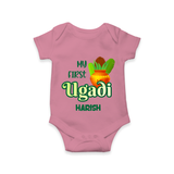 My First Ugadi Ð Puran Poli & Happiness With Our Customized Romper For Babies With Name - ONION - 0 - 3 Months Old (Chest 16")