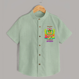 A Sweet Start to a Bright Year – Personalized Ugadi   Shirt - MINT GREEN - 0 - 6 Months Old (Chest 23")