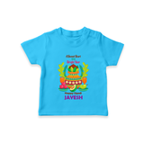 A Sweet Start to a Bright Year – Personalized Ugadi   T-shirt - SKY BLUE - 0-5 Months Old (Chest 17")
