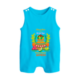 A Sweet Start to a Bright Year – Personalized Ugadi Baby Romper Suit - SKY BLUE - 0 - 5 Months Old (Chest 18")