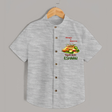 Mangoes & Memories Ugadi   Shirt – Personalized - GREY - 0 - 6 Months Old (Chest 23")