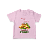 Mangoes & Memories Ugadi   T-shirt – Personalized - BABY PINK - 0-5 Months Old (Chest 17")