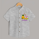 Let the Celebrations Begin – Happy Ugadi   Shirt - GREY - 0 - 6 Months Old (Chest 23")