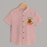 As Sweet as Puran Poli – Personalized Ugadi   Shirt - PEACH - 0 - 6 Months Old (Chest 23")