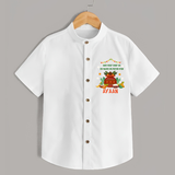 As Sweet as Puran Poli – Personalized Ugadi   Shirt - WHITE - 0 - 6 Months Old (Chest 23")