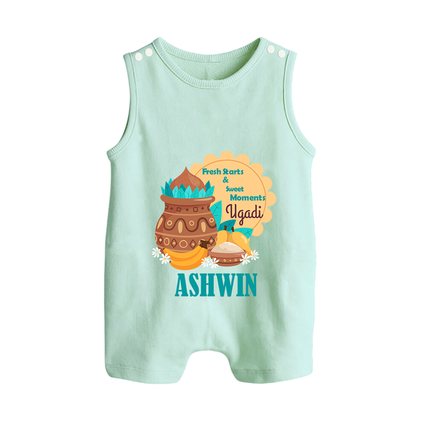 Fresh Starts & Sweet Moments Ugadi Romper Suit - MINT GREEN - 0 - 5 Months Old (Chest 18")