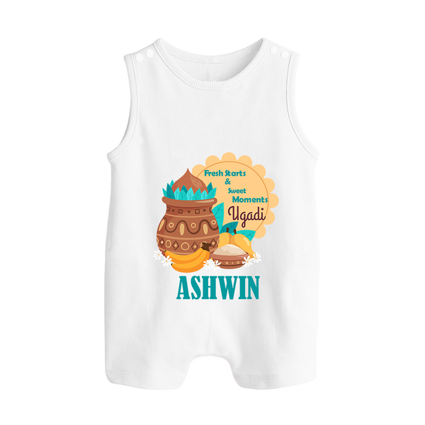 Fresh Starts & Sweet Moments Ugadi Romper Suit - WHITE - 0 - 5 Months Old (Chest 18")