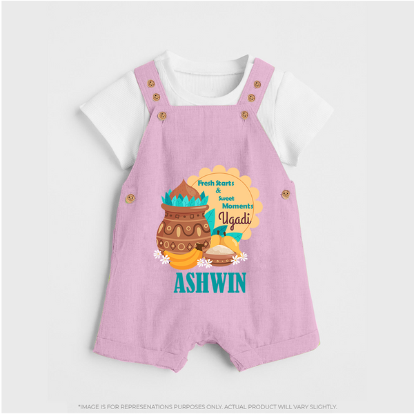 Fresh Starts & Sweet Moments Ugadi Dungaree - BABY PINK - 0 - 5 Months Old (Chest 18")