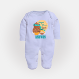 Fresh Starts & Sweet Moments Ugadi Fullbody Suit - BABY BLUE - New Born (Chest 7.5")