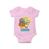 Fresh Starts & Sweet Moments Ugadi Romper - BABY PINK - New Born (Chest 14")