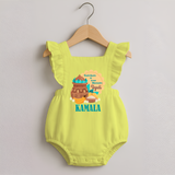 Fresh Starts & Sweet Moments Ugadi RomperFrock - PASTEL YELLOW - 0 - 3 Months Old (Chest 19")