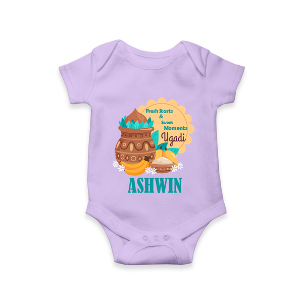 Fresh Starts & Sweet Moments Ugadi Romper - LILAC - New Born (Chest 14")