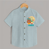 Fresh Starts & Sweet Moments Ugadi Shirt - ARCTIC BLUE - 0 - 6 Months Old (Chest 23")