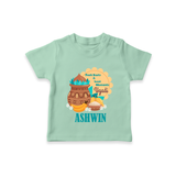 Fresh Starts & Sweet Moments Ugadi T-shirt - MINT GREEN - 0-5 Months Old (Chest 17")