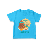 Fresh Starts & Sweet Moments Ugadi T-shirt - SKY BLUE - 0-5 Months Old (Chest 17")