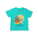 Fresh Starts & Sweet Moments Ugadi T-shirt - TEAL - 0-5 Months Old (Chest 17")