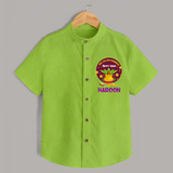 New Year New Beginnings – Happy Ugadi   Shirt - LIME GREEN - 0 - 6 Months Old (Chest 23")