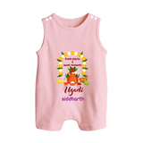 Fresh Starts & Sweet Moments Ugadi Baby Romper Suit - BABY PINK - 0 - 5 Months Old (Chest 18")