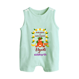 Fresh Starts & Sweet Moments Ugadi Baby Romper Suit - MINT GREEN - 0 - 5 Months Old (Chest 18")