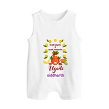 Fresh Starts & Sweet Moments Ugadi Baby Romper Suit - WHITE - 0 - 5 Months Old (Chest 18")