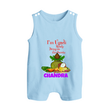 I’m Ugadi Ready – Bring on the Sweets Baby Romper Suit - BABY BLUE - 0 - 5 Months Old (Chest 18")