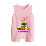 I’m Ugadi Ready – Bring on the Sweets Baby Romper Suit - BABY PINK - 0 - 5 Months Old (Chest 18")