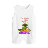 I’m Ugadi Ready – Bring on the Sweets Baby Romper Suit - WHITE - 0 - 5 Months Old (Chest 18")
