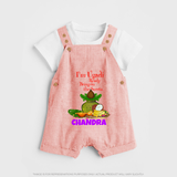 I’m Ugadi Ready – Bring on the Sweets   Dungaree - PEACH - 0 - 5 Months Old (Chest 18")