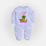 I’m Ugadi Ready – Bring on the Sweets Baby Fullbody Suit - BABY BLUE - New Born (Chest 7.5")