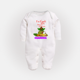I’m Ugadi Ready – Bring on the Sweets Baby Fullbody Suit - WHITE - New Born (Chest 7.5")