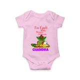 I’m Ugadi Ready – Bring on the Sweets Baby Romper - BABY PINK - New Born (Chest 14")