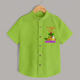 I’m Ugadi Ready – Bring on the Sweets   Shirt - LIME GREEN - 0 - 6 Months Old (Chest 23")
