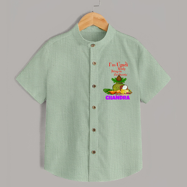 I’m Ugadi Ready – Bring on the Sweets   Shirt - MINT GREEN - 0 - 6 Months Old (Chest 23")